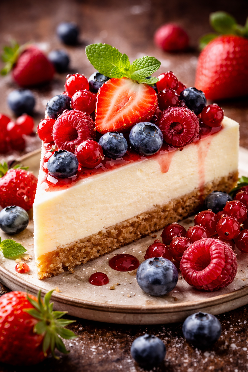 Cheesecake fruits rouges